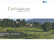 Tablet Screenshot of golfholidayitaly.com